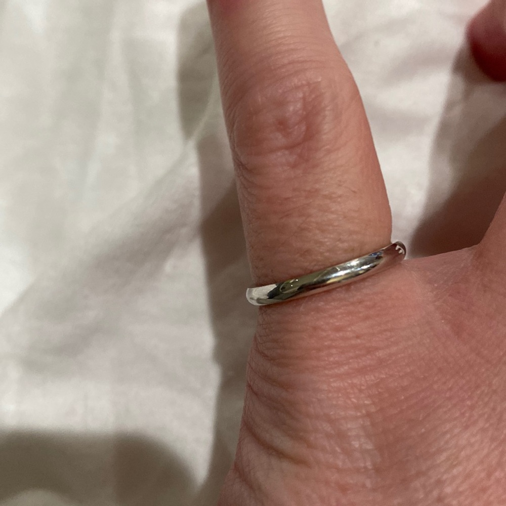 14K Artcarved White Gold 4.1mm Band Ring Size 6